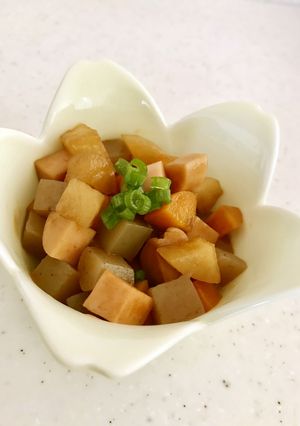 根菜と蒟蒻のソースケチャップ煮-レシピのメイン写真