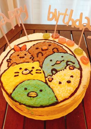 キャラクターケーキ　すみっこくらし-レシピのメイン写真