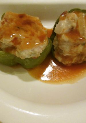 剥がれないピーマンの肉詰め　-レシピのメイン写真