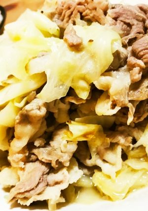 【絶品】キャベツと豚バラ肉の塩炒め-レシピのメイン写真