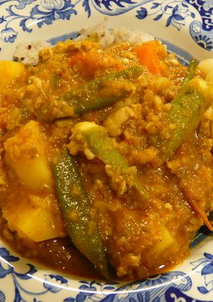 ヘルシーなオクラカレー-レシピのメイン写真