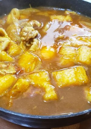 レトルトカレーでカレーうどん-レシピのメイン写真