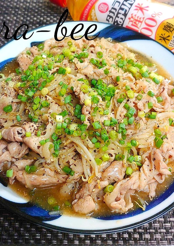 節約旨レシピ♪豚バラもやしのとろみ炒め-レシピのメイン写真