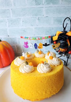 かぼちゃのシフォンケーキ-レシピのメイン写真