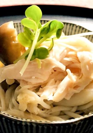 白だしで作る！キノコとささみの和え物-レシピのメイン写真