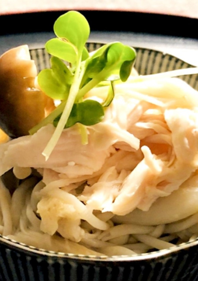 白だしで作る！キノコとささみの和え物-レシピのメイン写真