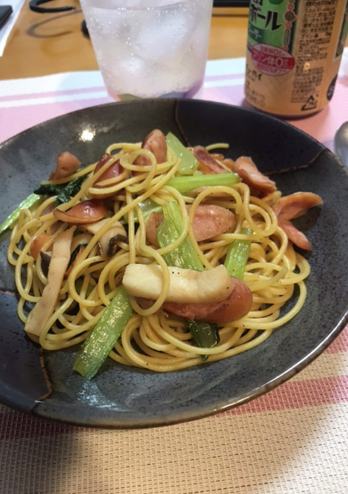 小松菜ウィンナーのパスタ-レシピのメイン写真
