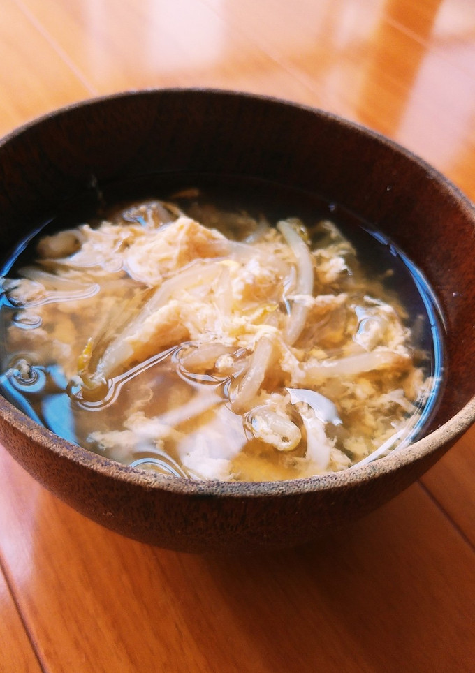 もやしと卵のスープ-レシピのメイン写真
