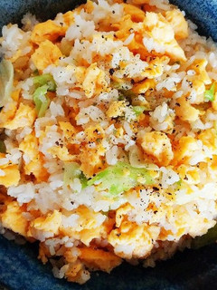 卵たっぷり!簡単レタスチャーハン!-レシピのメイン写真