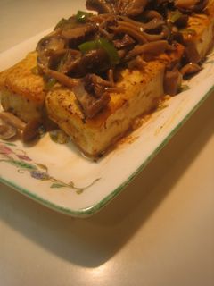 豆腐の黄金ステーキ 茸ソース-レシピのメイン写真