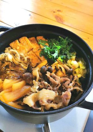 イノシシのすき焼き-レシピのメイン写真