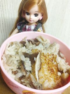 リカちゃんに♡茸の炊き込みご飯(白だし)-レシピのメイン写真