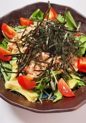 簡単で美味しい♡シーチキンと水菜のサラダ-レシピのメイン写真