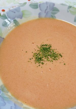 野菜ジュースで作る　冷製スープ-レシピのメイン写真