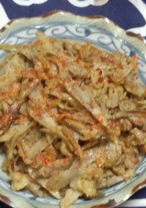 牛蒡の天婦羅の甘辛煮-レシピのメイン写真