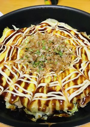 キャベツと豚バラでお好み焼き風-レシピのメイン写真
