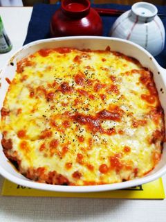 ナスのミートソースグラタン風-レシピのメイン写真
