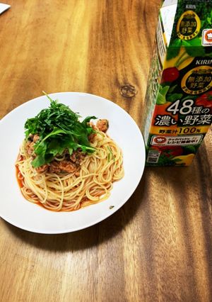 革命！野菜ジュースで冷製パスタ〜♡-レシピのメイン写真
