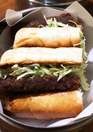 ホットドッグパンで味噌カツサンド-レシピのメイン写真