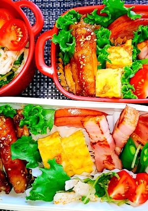 息子と娘のお弁当'20.9.9-レシピのメイン写真