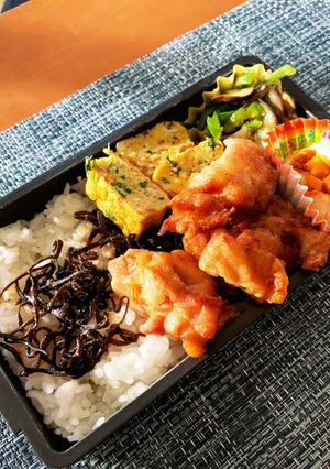 鶏の唐揚げ弁当　2020/09/09-レシピのメイン写真