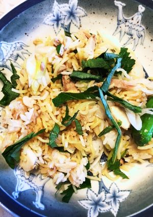 時短ありあわせ野菜とツナ のそばめし-レシピのメイン写真