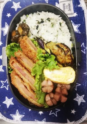 高校男子弁当♡ハムカツ9/9-レシピのメイン写真
