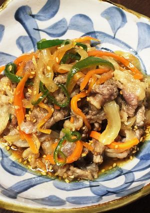 ごま油香る牛バラ炒めの中華風味-レシピのメイン写真