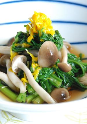 春菊と菊花のお浸し***-レシピのメイン写真