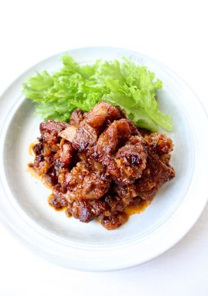 煮込んで美味しい【スペアリブ（ケチャ醤油-レシピのメイン写真