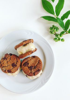 バナナクリームチーズアイスクッキーサンド-レシピのメイン写真