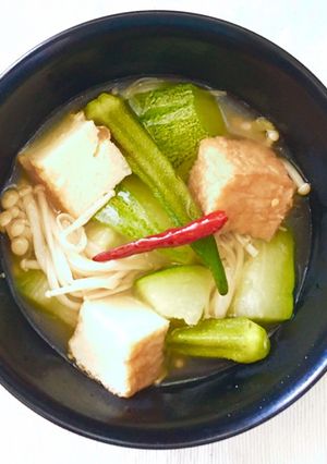 簡単ヘルシー☆冬瓜と絹厚揚げのサッパリ煮-レシピのメイン写真