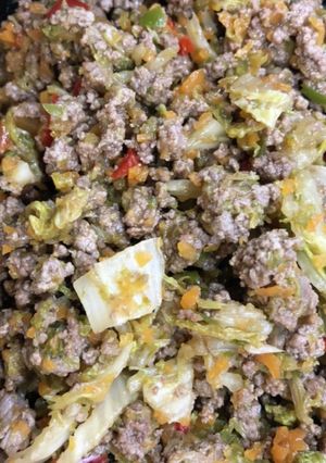 牛ひき肉の甘辛炒め　-レシピのメイン写真