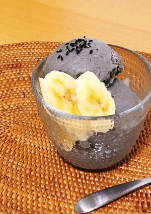 黒胡麻バナナアイス-レシピのメイン写真
