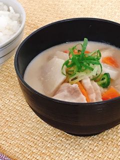 里芋の豆乳ねりごま味噌汁-レシピのメイン写真