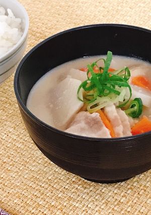 里芋の豆乳ねりごま味噌汁-レシピのメイン写真