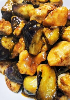 茄子と鶏のテリテリ焼き-レシピのメイン写真