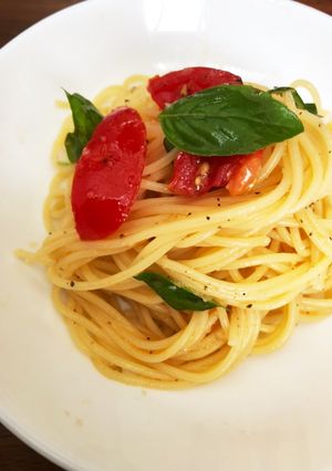 トマトとバジルの冷製パスタ-レシピのメイン写真