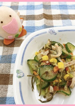 たべまる給食【りっちゃんの元気サラダ】-レシピのメイン写真