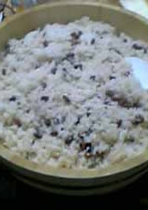 家のお赤飯（蒸し器編）-レシピのメイン写真