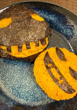 ブサイクジャコランタンおにぎり🎃🤣-レシピのメイン写真