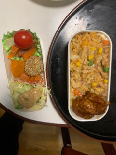 全てレンジ中華風味噌すき焼き味炒飯弁当-レシピのメイン写真