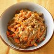 こんにゃくとにんじんのたらこ煮
