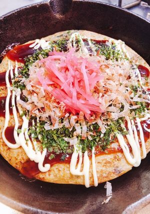 ねばねば野菜のふわふわお好み焼き-レシピのメイン写真
