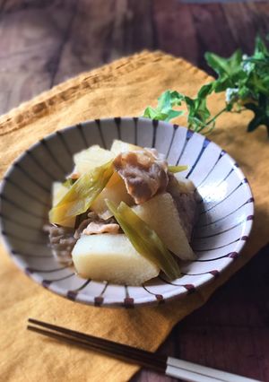 ほっこり♡長いもと豚肉のホクホク煮物-レシピのメイン写真