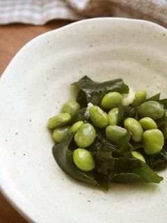 枝豆・ワカメのナムル♪-レシピのメイン写真