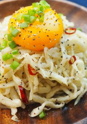 切干大根のぺぺたま(ペペロンチーノ・卵)-レシピのメイン写真