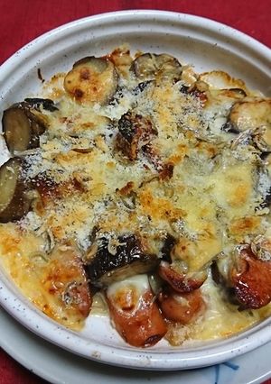 茄子のオーブン焼き　香ばしじゃこを添えて-レシピのメイン写真