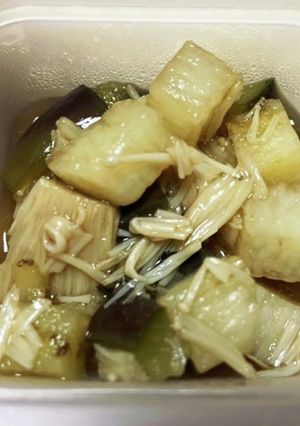 ナスと長芋のだし煮 離乳食後期〜完了期-レシピのメイン写真