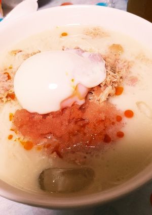 【簡単】明太子☆豆乳そうめん-レシピのメイン写真